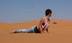 Cobra pose Yoga Sahara Desert_Source NOSADE