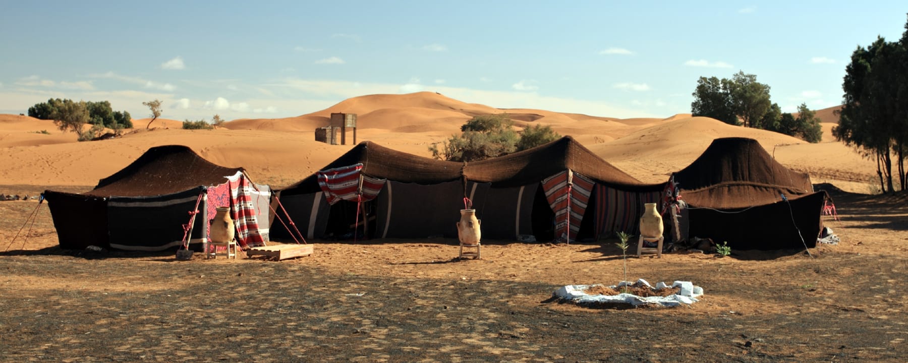 Erg Chebbi desert Morocco Merzouga dunes Berber tents camp, Source: iStock
