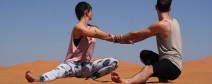 Ninja squats Sahara desert Morocco_Source NOSADE