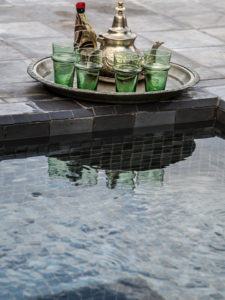 Riad Danka tea by the pool_Source NOSADE