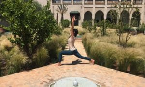Yoga in green Marrakech_Source NOSADE